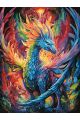 Картина по номерам без подрамника «Дракон» 130x100 см