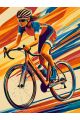Картина по номерам на подрамнике «Велоспорт» 90x70 см