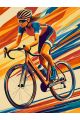 Картина по номерам без подрамника «Велоспорт» 130x100 см