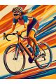 Картина по номерам без подрамника «Велоспорт» 80x60 см