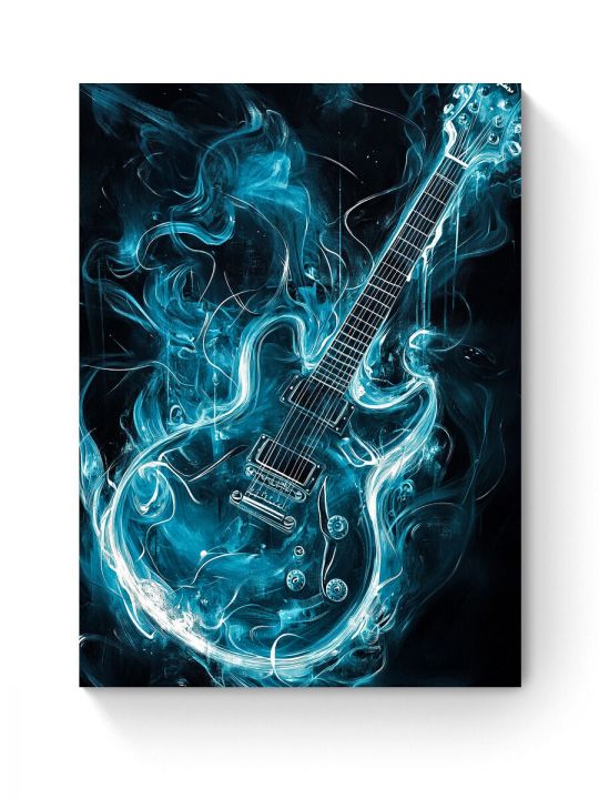Алмазная мозаика на подрамнике «Электрогитара» 50x40 см