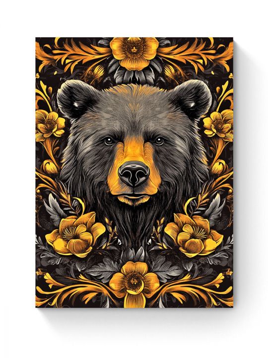 Алмазная мозаика на подрамнике «Царь леса» 50x40 см