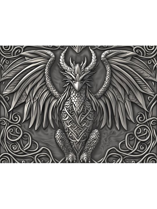 Алмазная мозаика без подрамника «Симаргл» 130x100 см