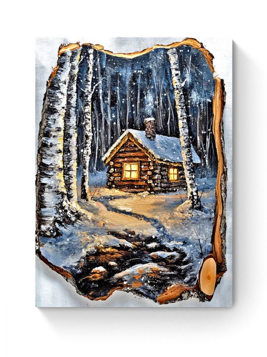 Алмазная мозаика на подрамнике «Береста» 50x40 см