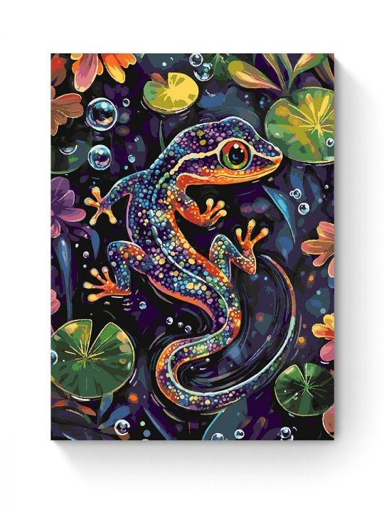 Картина по номерам на подрамнике «Саламандра» 80x60 см