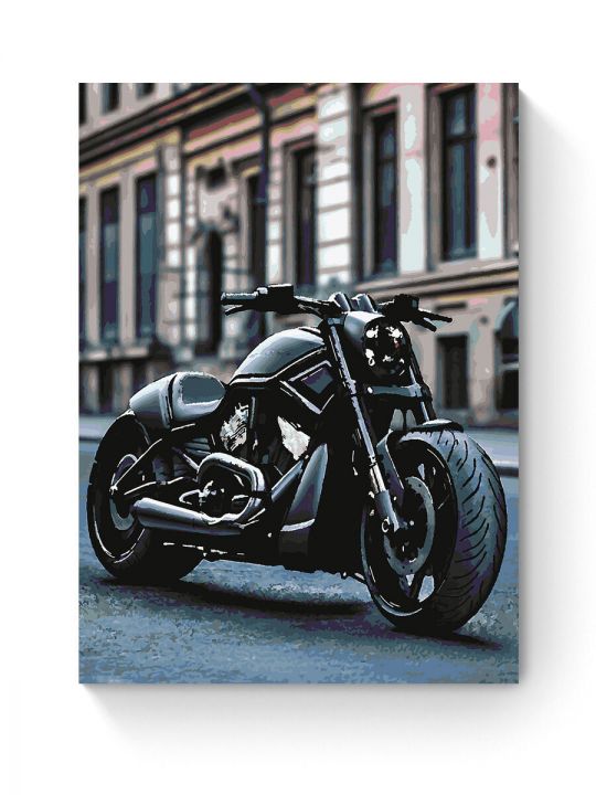Картина по номерам на подрамнике «Мотоцикл» 90x70 см