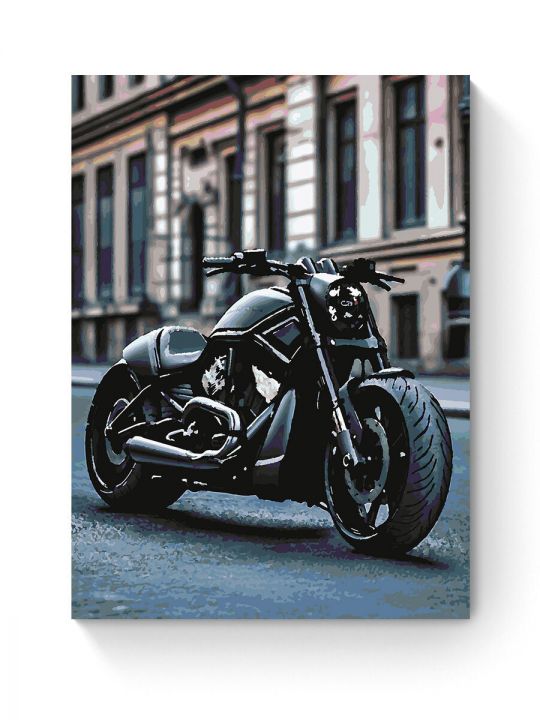 Картина по номерам на подрамнике «Мотоцикл» 80x60 см