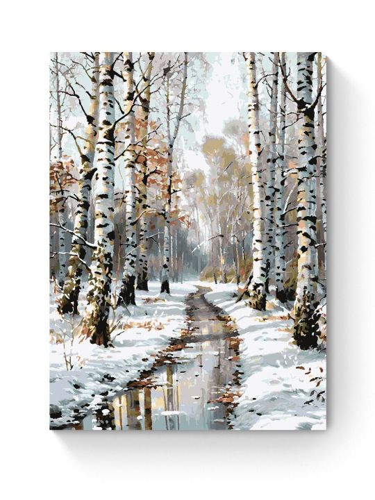 Картина по номерам на подрамнике «Оттепель» 90x70 см