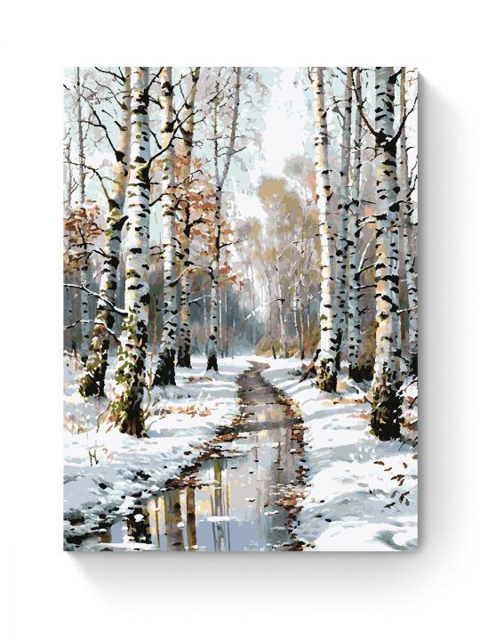 Картина по номерам на подрамнике «Оттепель» 80x60 см