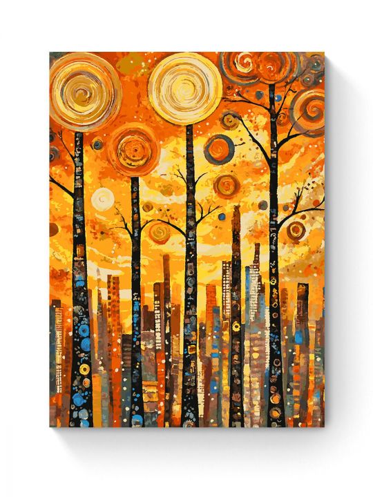 Картина по номерам на подрамнике «Парк в городе» 90x70 см