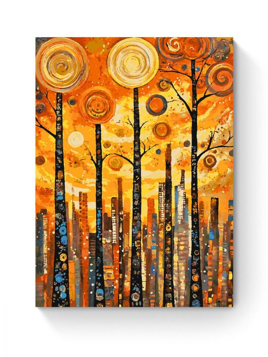 Картина по номерам на подрамнике «Парк в городе» 80x60 см
