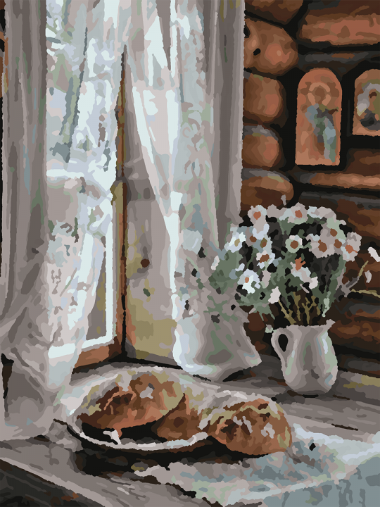 Картина по номерам без подрамника «Горница» 25x20 см