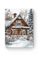 Картина по номерам на подрамнике «Зимний дом» 35x25 см