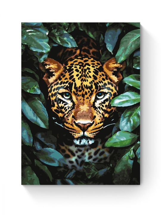 Картина по номерам на подрамнике «Леопард» 35x25 см