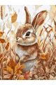 Картина по номерам без подрамника «Зайчонок» 90x70 см