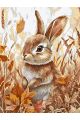 Картина по номерам без подрамника «Зайчонок» 130x100 см