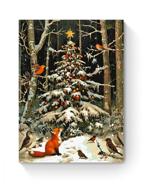 Картина по номерам на подрамнике «Новый год» 90x70 см