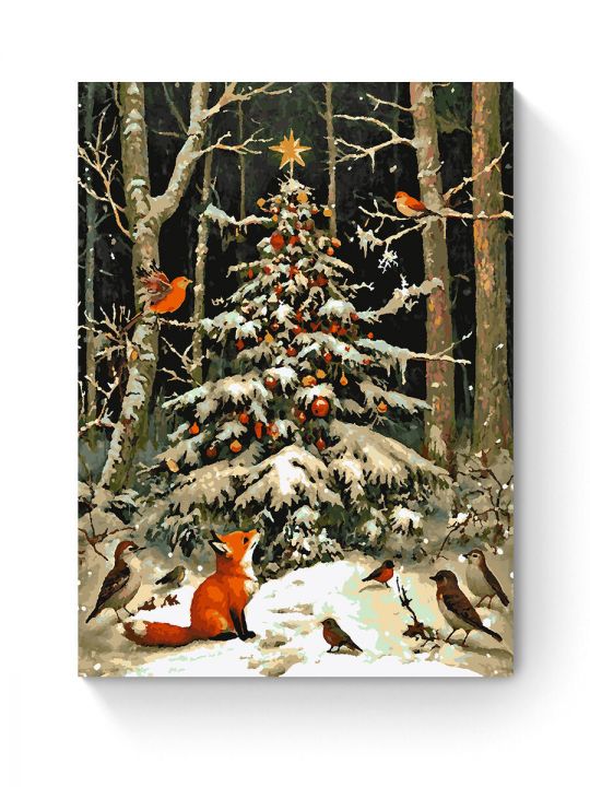 Картина по номерам на подрамнике «Новый год» 80x60 см