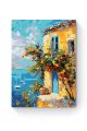 Картина по номерам на подрамнике «Домик у моря» 80x60 см