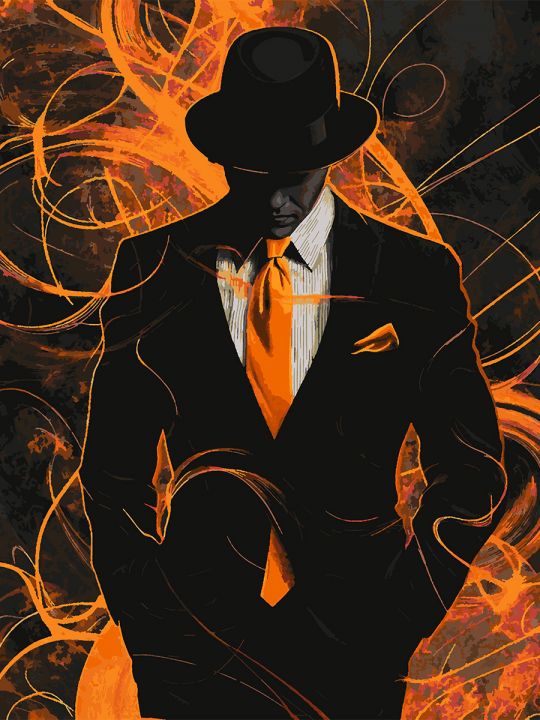 Картина по номерам без подрамника «Мистер Икс» 130x100 см