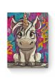Алмазная мозаика на подрамнике «Единорожка» 40x30 см
