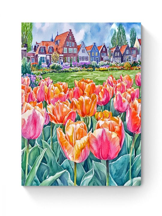 Алмазная мозаика на подрамнике «Голландия» 50x40 см