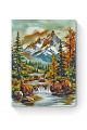 Алмазная мозаика на подрамнике «Горная речка» 40x30 см