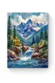 Алмазная мозаика на подрамнике «Горная река» 80x60 см