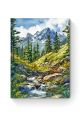 Алмазная мозаика на подрамнике «Горная речка» 90x70 см