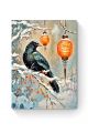 Алмазная мозаика на подрамнике «Ворон на ветке» 40x30 см