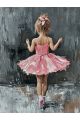 Алмазная мозаика на подрамнике «Мини балерина» 80x60 см