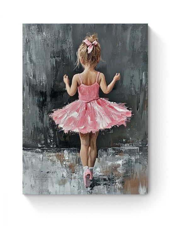 Алмазная мозаика на подрамнике «Мини балерина» 40x30 см