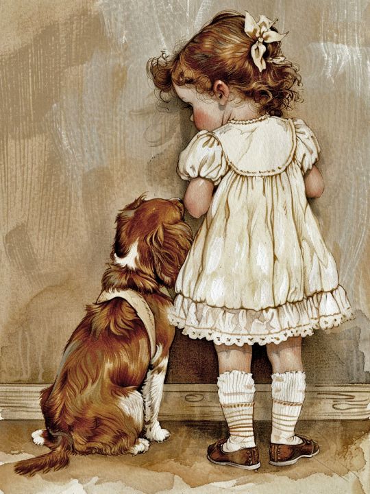 Алмазная мозаика без подрамника «Вдвоем в углу» 35x25 см