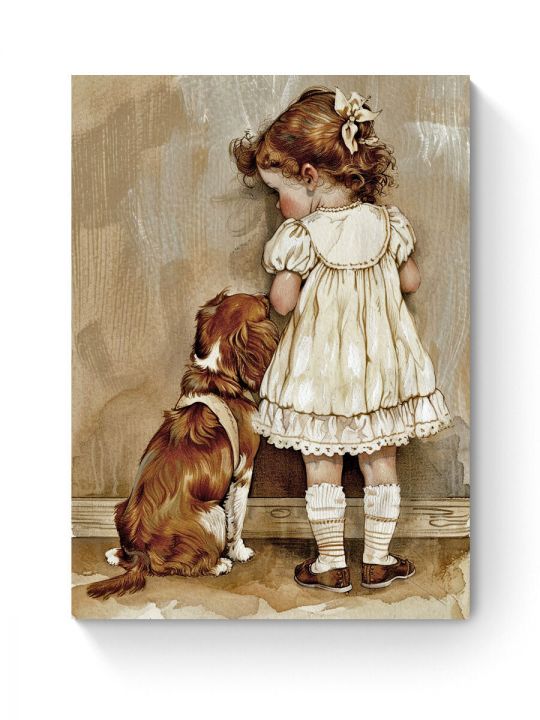 Алмазная мозаика на подрамнике «Вдвоем в углу» 60x45 см