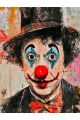 Алмазная мозаика без подрамника «Бродячий клоун» 40x30 см