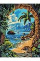 Картина по номерам без подрамника «Райский вид» 130x100 см