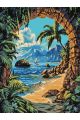 Картина по номерам без подрамника «Райский вид» 80x60 см