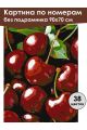 Картина по номерам без подрамника «Спелая вишня» 90x70 см