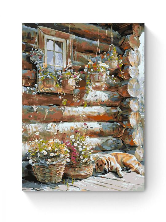 Картина по номерам на подрамнике «Уютный уголок» 80x60 см
