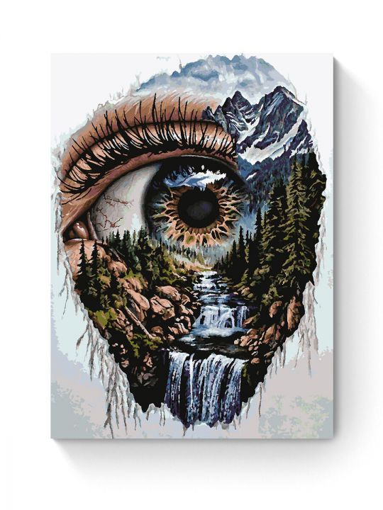 Картина по номерам на подрамнике «Взгляд на мир» 80x60 см