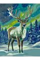 Картина по номерам без подрамника «Олень» 80x60 см