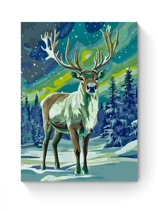 Картина по номерам на подрамнике «Олень» 90x70 см