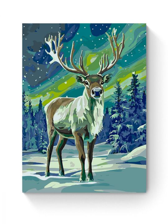 Картина по номерам на подрамнике «Олень» 80x60 см