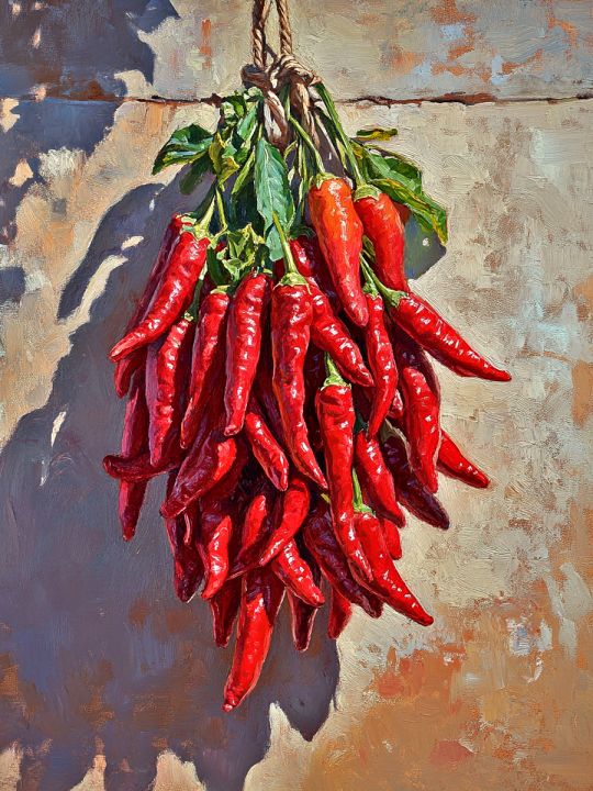 Алмазная мозаика без подрамника «Острый перчик» 50x40 см