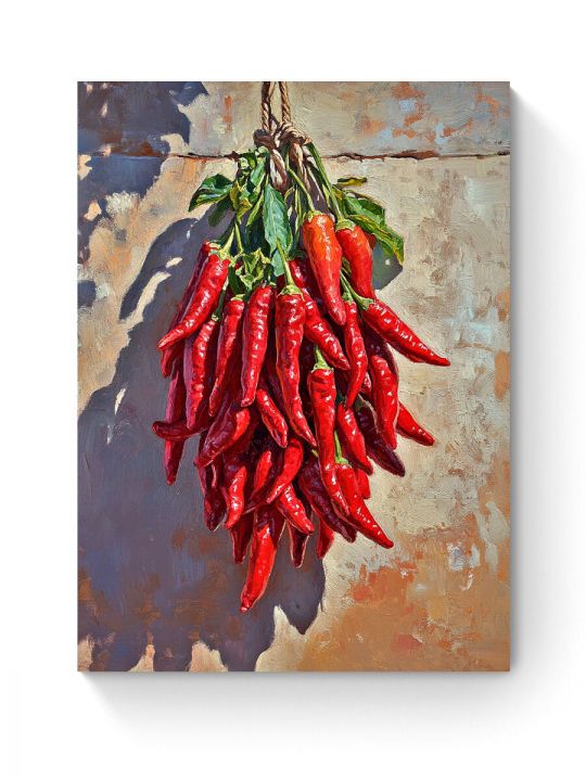 Алмазная мозаика на подрамнике «Острый перчик» 40x30 см