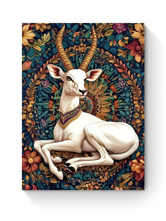 Алмазная мозаика на подрамнике «Антилопа» 50x40 см