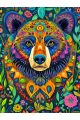 Алмазная мозаика без подрамника «Тотем Медведь» 60x45 см