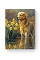 Алмазная мозаика на подрамнике «Голден ретривер» 35x25 см