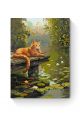 Картина по номерам на подрамнике «Кот-рыбак» 80x60 см