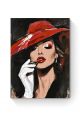 Картина по номерам на подрамнике «Леди в шляпе» 90x70 см